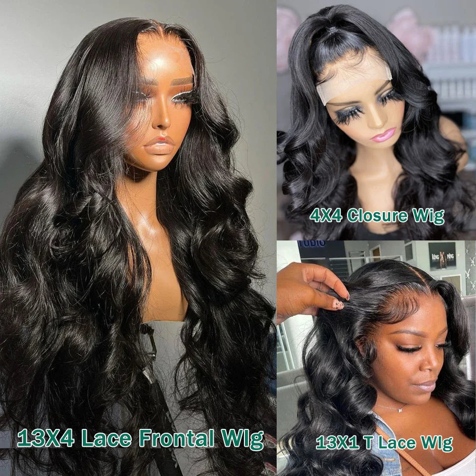 Femlion 13X6 Body Wave Human Hair Lace Front Wig