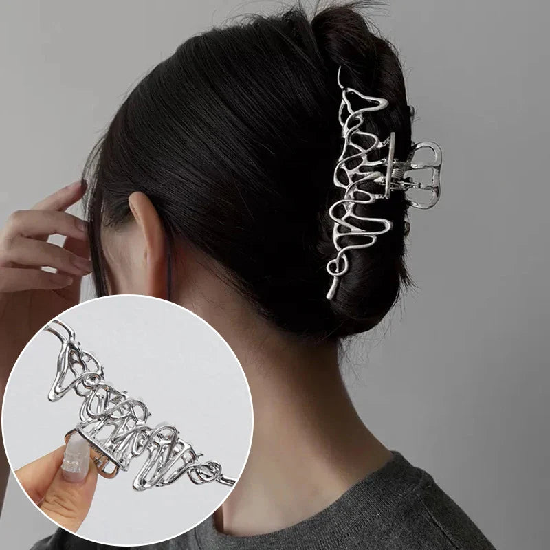 Femlion Geometric Hair Claw Barrettes for Women - Elegant Hair Clip Hairpin Headwear