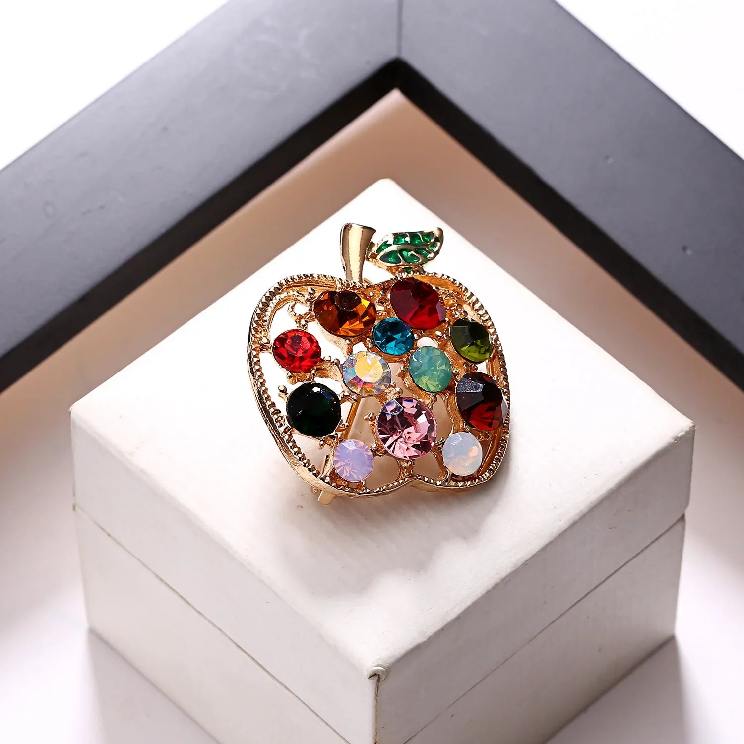 Femlion Crystal Fruit Brooch Collection