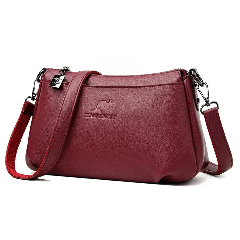 Femlion Small Flap Crossbody Bag: High Quality PU Leather Shoulder Purse