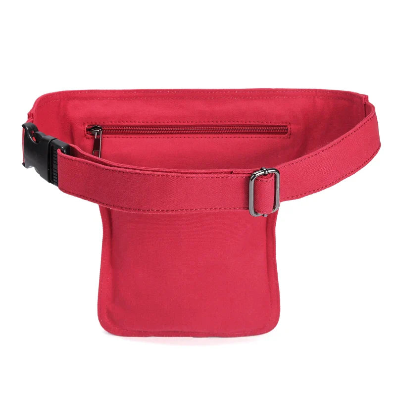 Femlion Vintage Waist Bag Pack with Large Capacity and Adjustable Belt.