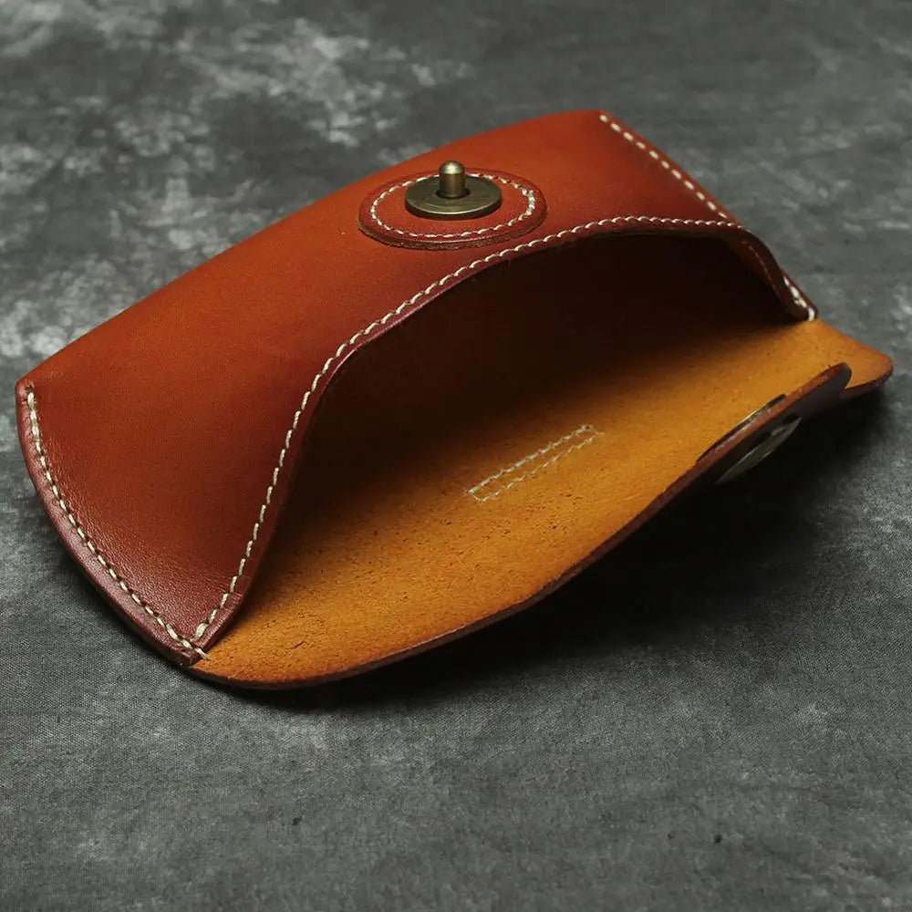 Femlion Full Grain Leather Sunglass Cases for Men and Women