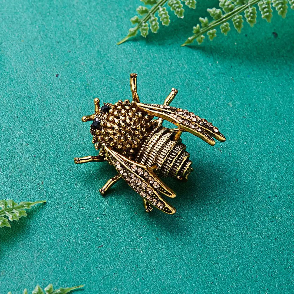 Femlion Beetle Brooch Set - Chic Insect Pins for Coat, Scarf, and Clothes