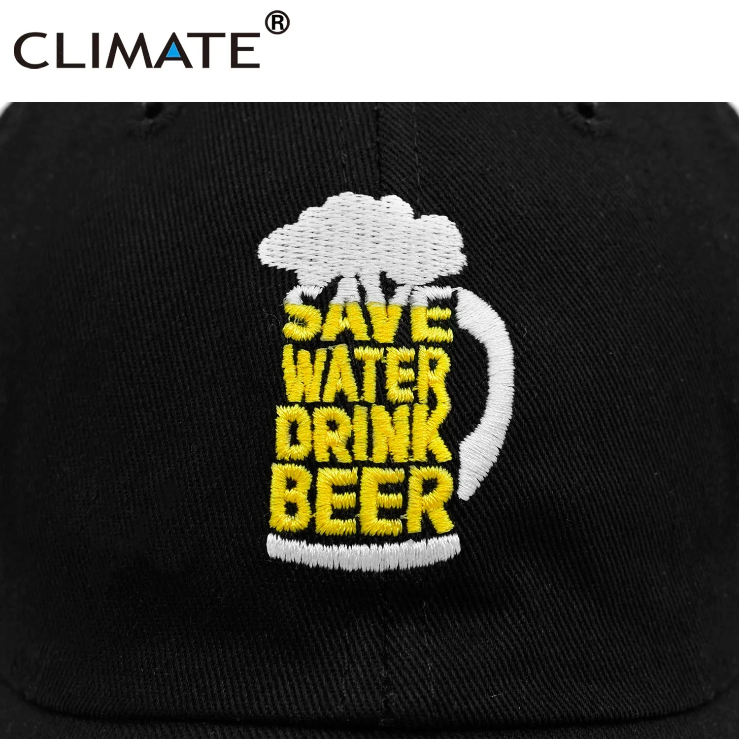 Femlion Beer Lover Baseball Cap for Men - Save Water Drink Beer Dad Hat