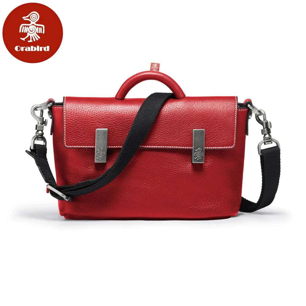 Femlion Genuine Leather Ladies Satchel Bag: Luxury Fashion Shoulder Messenger Top Handle Handbag