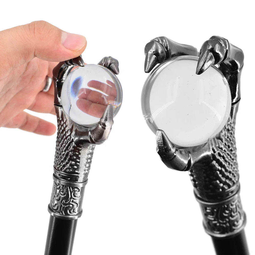 Femlion Dragon Claw Ball Handle Walking Stick for Men