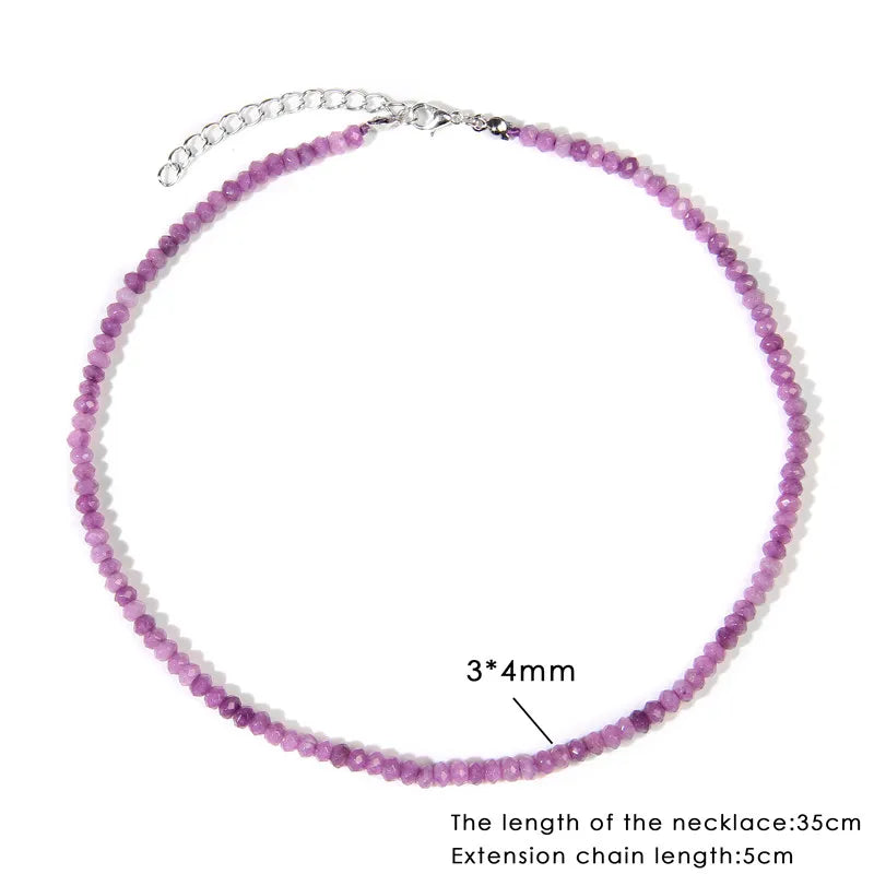 Femlion Faceted Gemstone Choker Necklace Collection