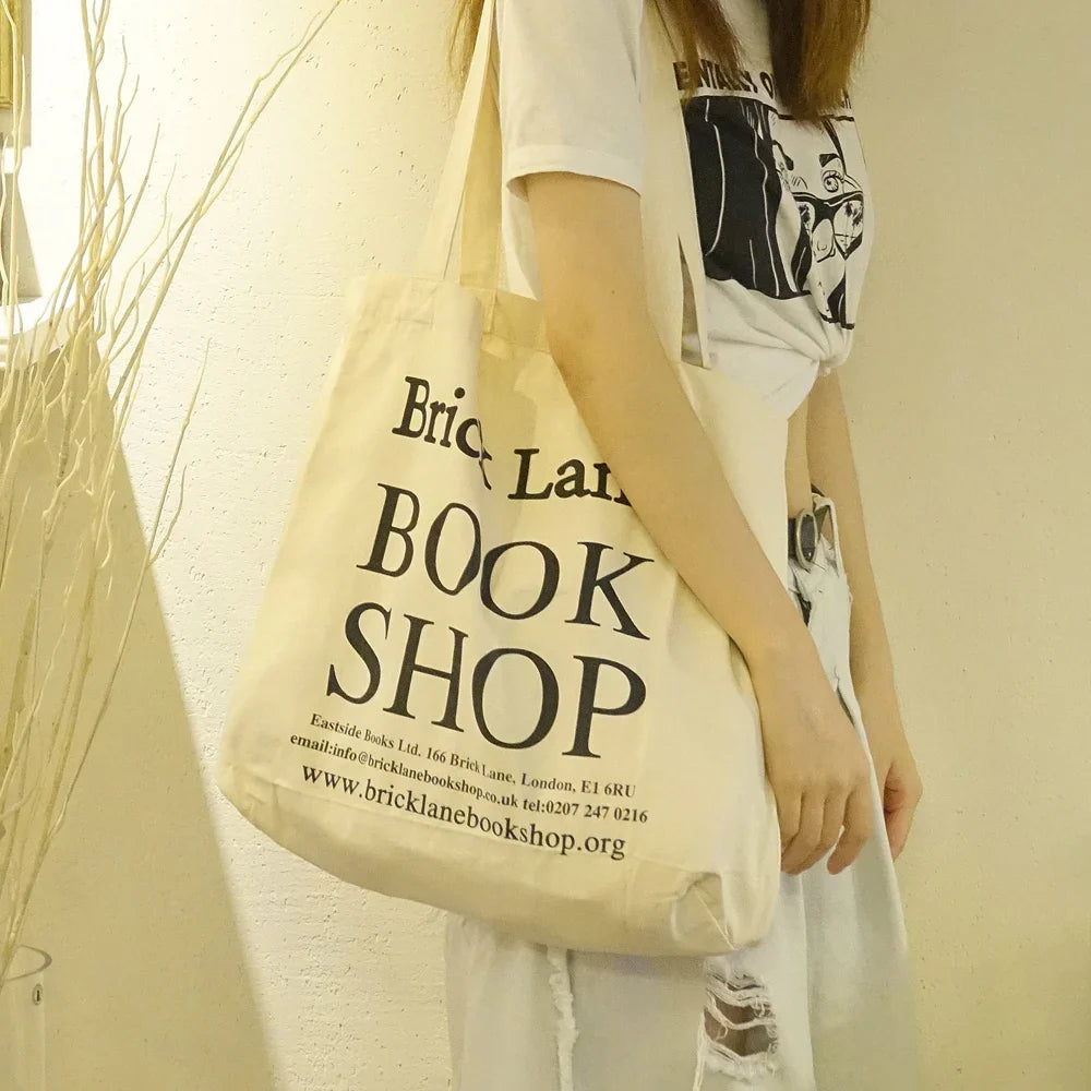 Femlion Canvas Shopping Tote Bag for Women - Simple, Eco-Friendly, and Stylish