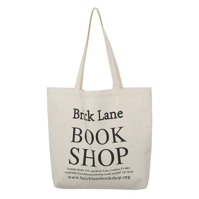 Femlion Simple Books Bag: Women's Eco Canvas Shopping Tote