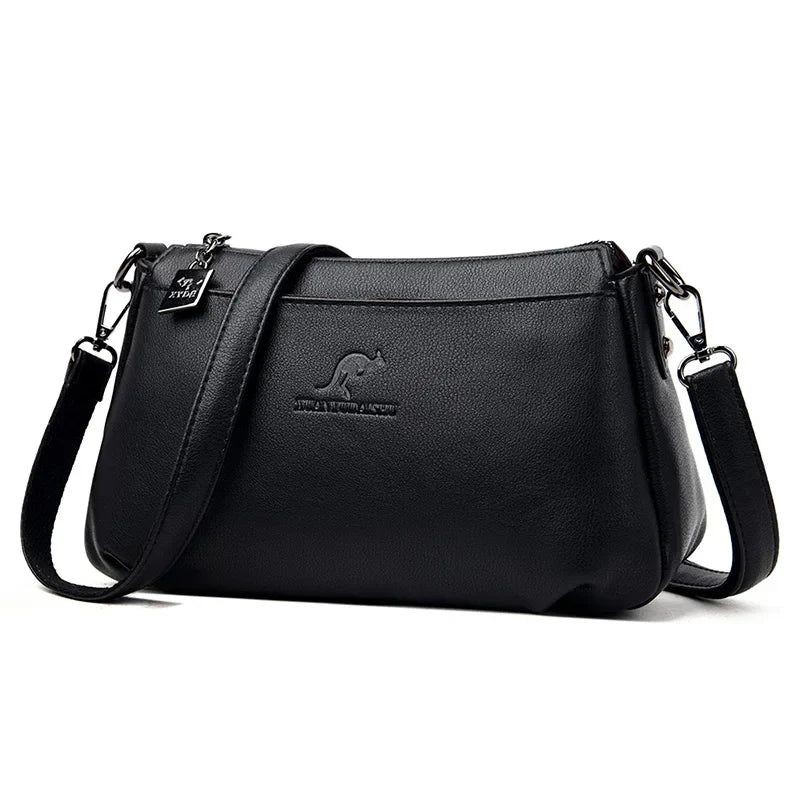 Femlion Small Flap Crossbody Bag: High Quality PU Leather Shoulder Purse