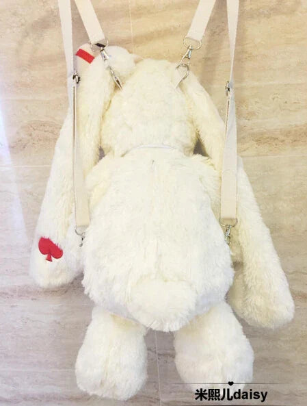 Femlion Pote Loppy Rabbit Plush Doll Backpack for Girls - LOLITA Style