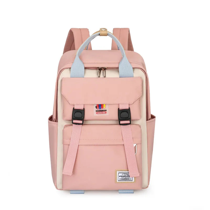 Femlion Waterproof Oxford Backpack for School and Travel with Laptop Compartment