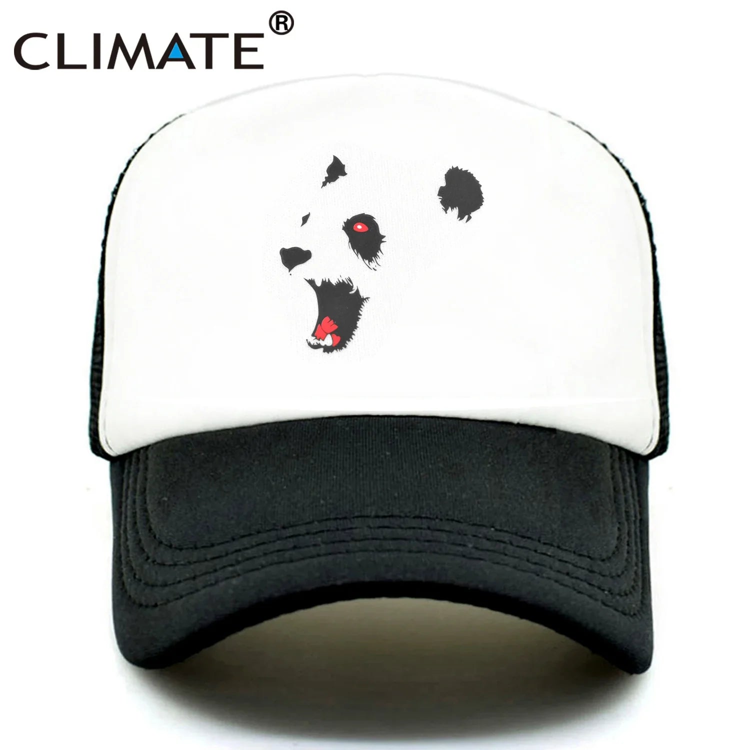 Femlion Cool Panda Trucker Cap: Colorful Mesh Baseball Hat for Adults