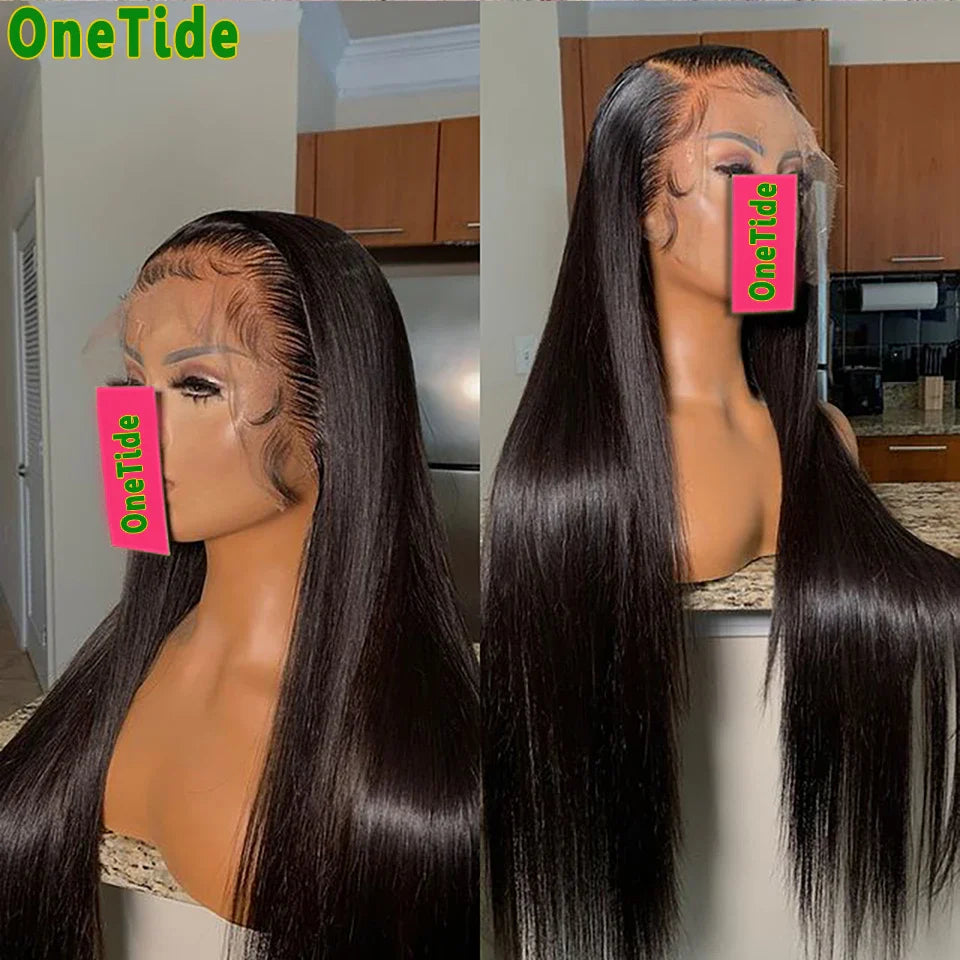 Femlion 13x4 HD Lace Front Wig Pre Plucked Brazilian Human Hair Straight Wig