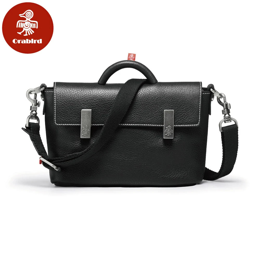 Femlion Genuine Leather Ladies Satchel Bag: Luxury Fashion Shoulder Messenger Top Handle Handbag