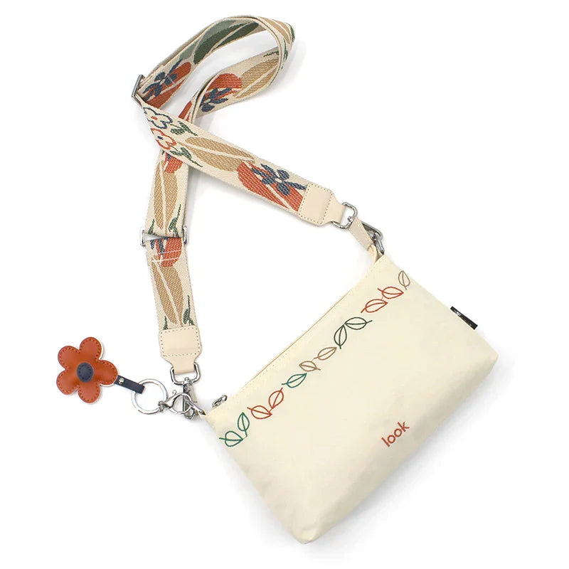 Femlion 2024 Original Lightweight Embroidery Small Crossbody Bag, Nylon, Summer Collection