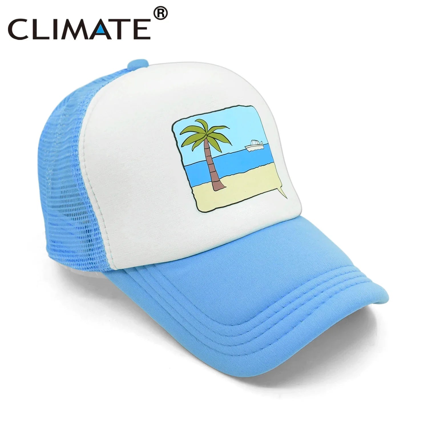 Femlion Seaside Trucker Cap for Men Women Youth