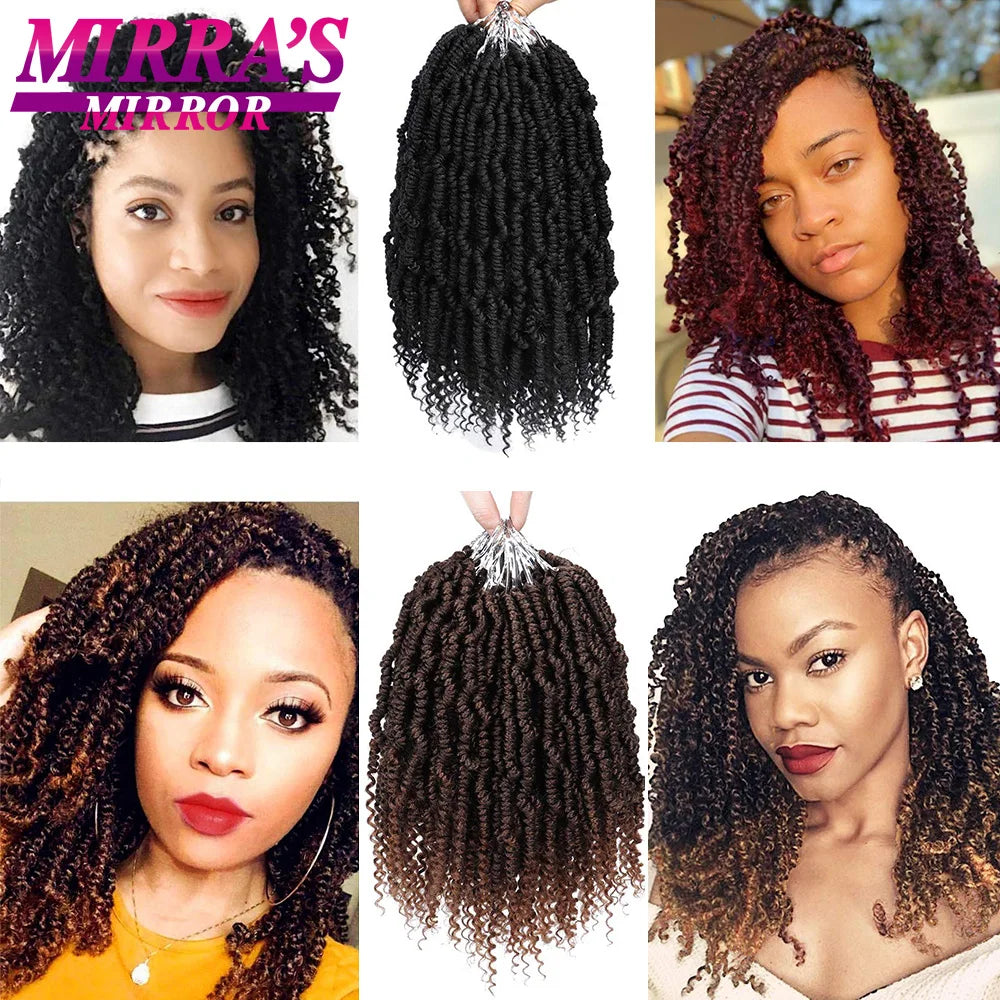 Femlion 14" Spring Twist Crochet Hair Extensions - Synthetic Twist Braiding Hair