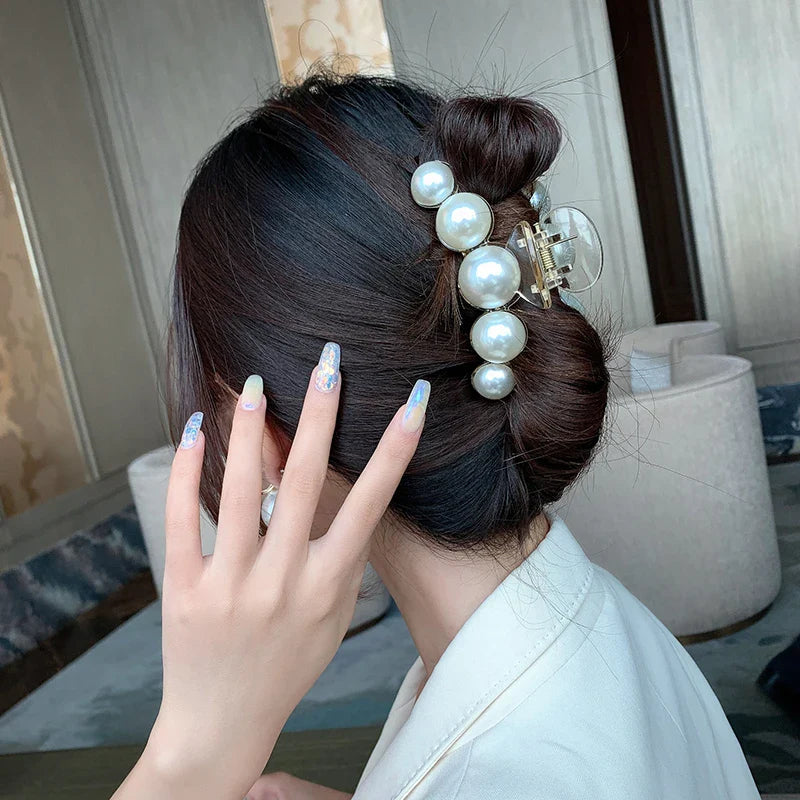 Femlion Geometric Acrylic Hair Claw Barrettes: Korean Fashion Accessory