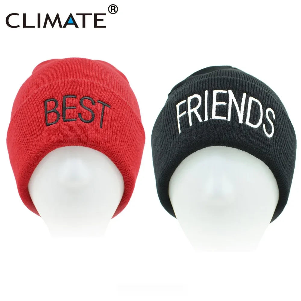 Femlion Winter Knit Beanie Hat Black Red Warm Skullies for Men Women Youth