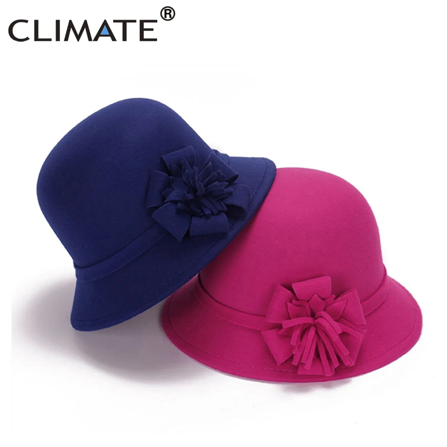 Femlion Flower Gambler Fedora Cap for Women