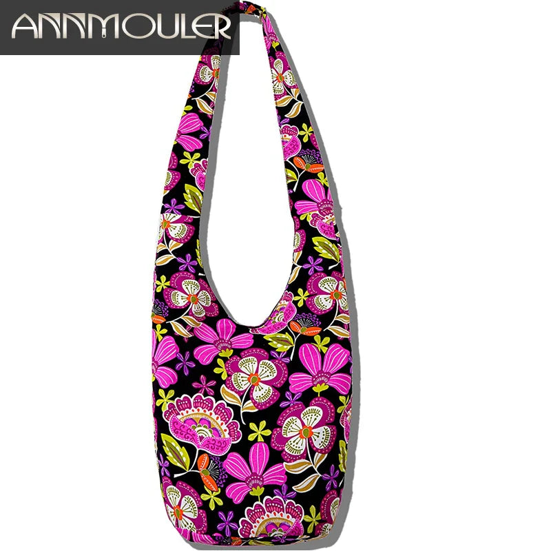 Femlion Elephant Floral Print Shoulder Bag for Women