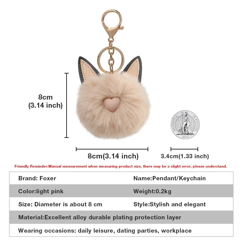 Femlion Foxer Plush Keychain & Handbag Organizer Ornament