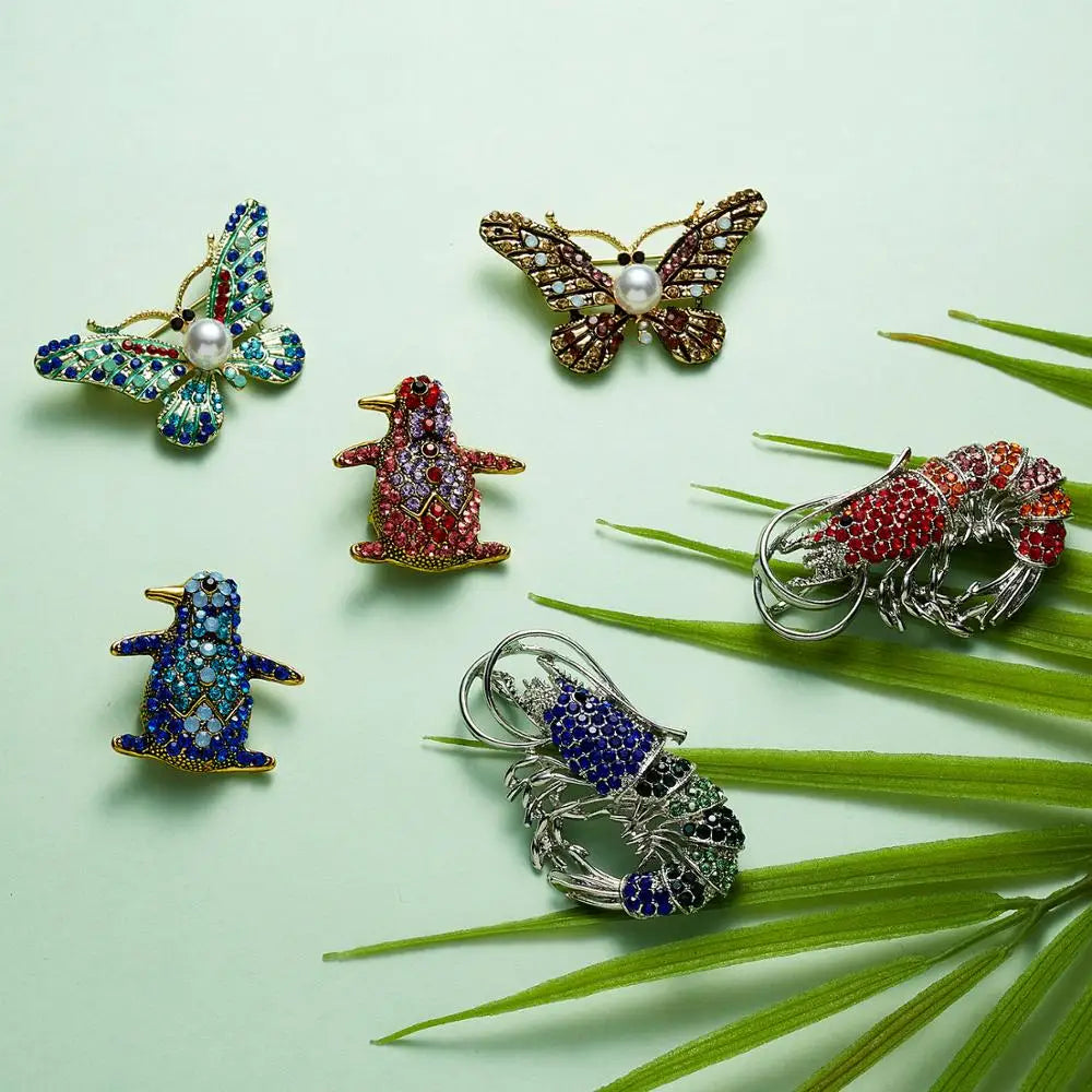 Femlion Cute Bee Rhinestone Brooches - Fashion Jewelry Pins for Women & Children