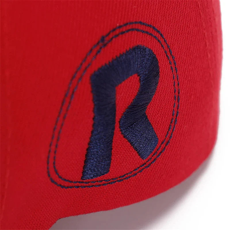 Femlion Contrast Color 3D R Logo Baseball Cap