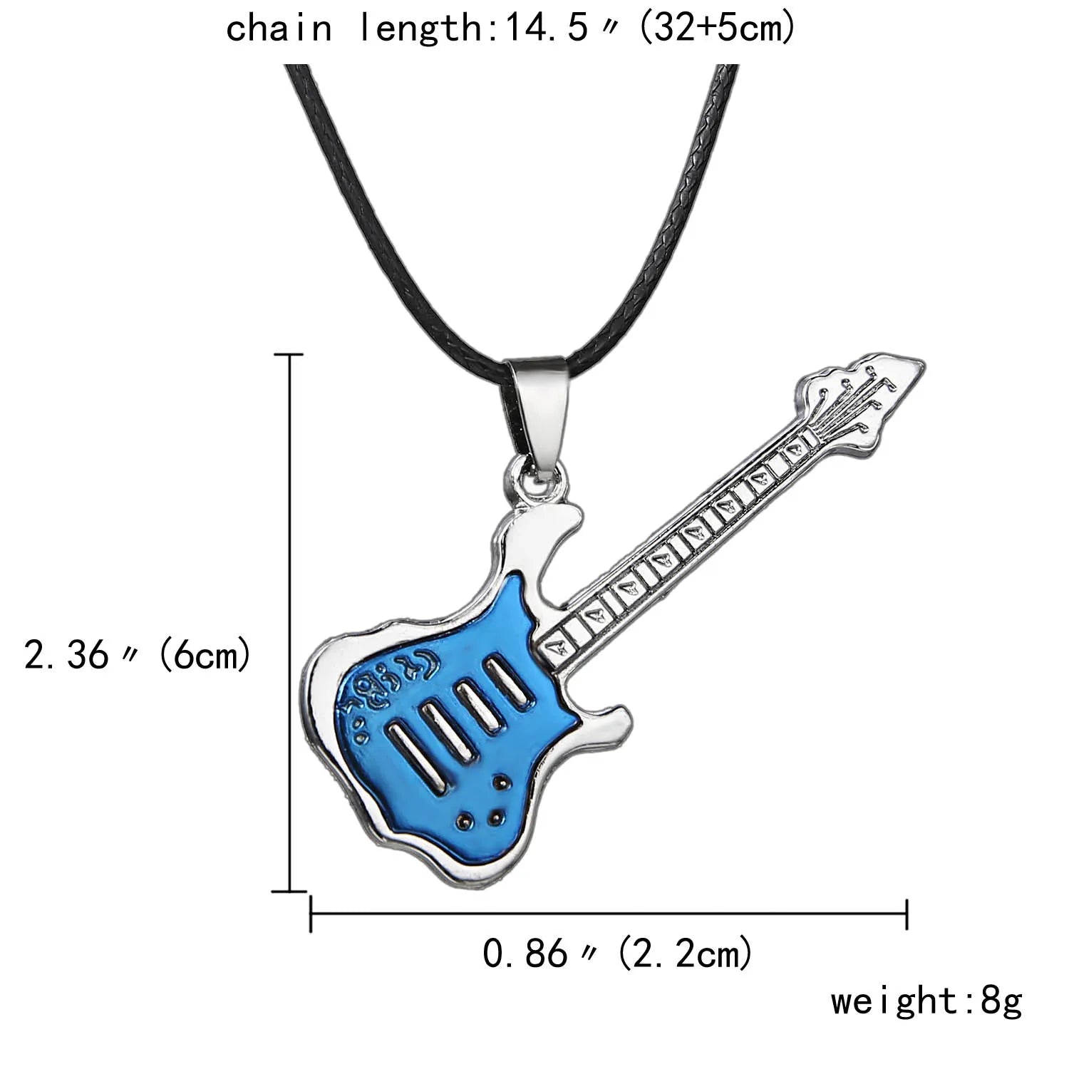 Femlion Guitar Choker Necklace Music Jewelry Men Women Gifts