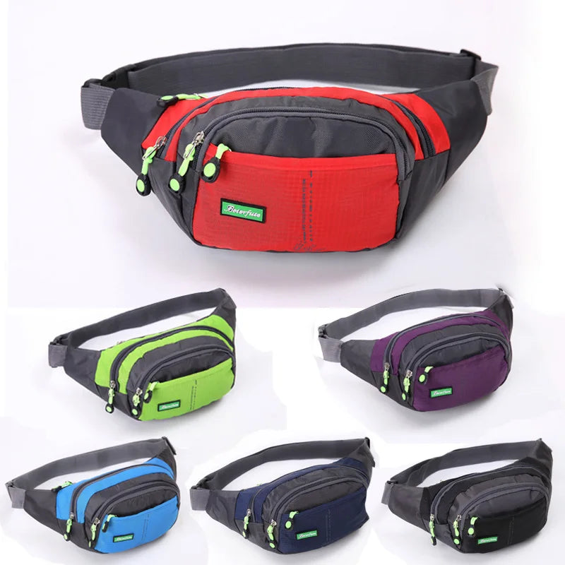 Femlion Unisex Waist Fanny Pack Belt Bag Hip Purse Crossbody Handbag