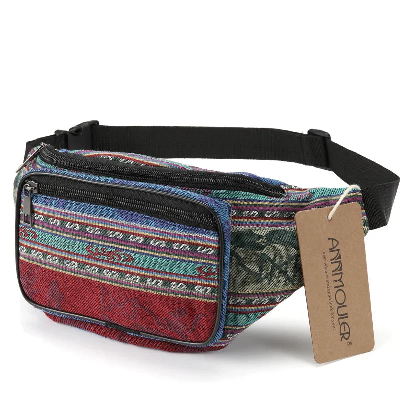 Femlion Bohemian Tribal Waist Pack Chest Bag in 6 Colors