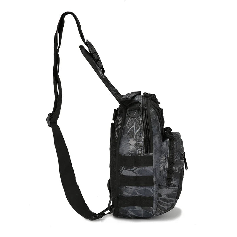 Femlion Tactical Chest Bag Camo Men Shoulder Crossbody Pack Travel Sling Bag