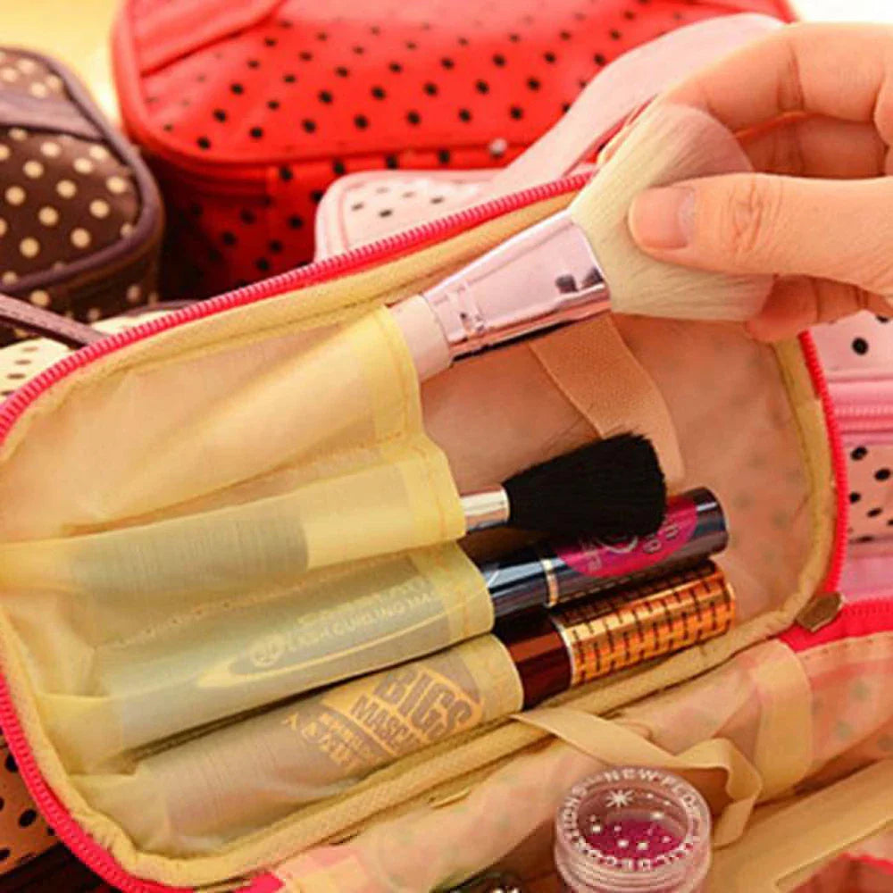 Femlion Toiletry Kit Travel Makeup Cosmetic Organizer Beauty Case Vanity Bag