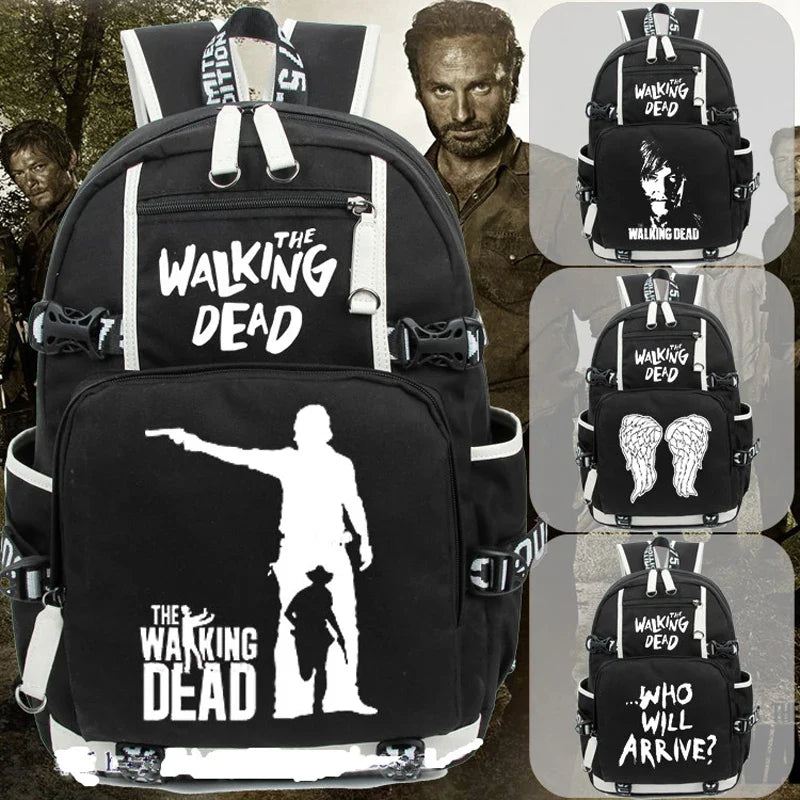 Femlion The Walking Dead Fire Wing Backpack: Student School Book Bag & Cosplay Gift