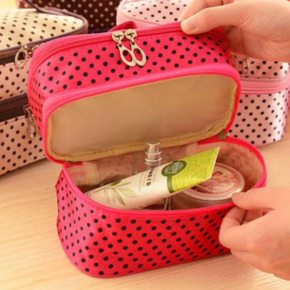 Femlion Toiletry Kit Travel Makeup Cosmetic Organizer Beauty Case Vanity Bag