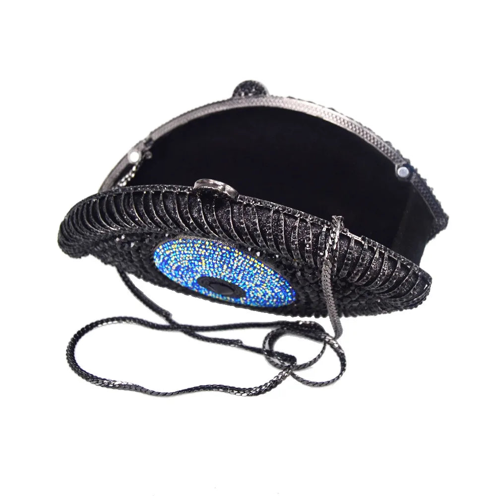 Femlion Evil Eye Crystal Purse Evening Bag Party Clutch Lady banquet