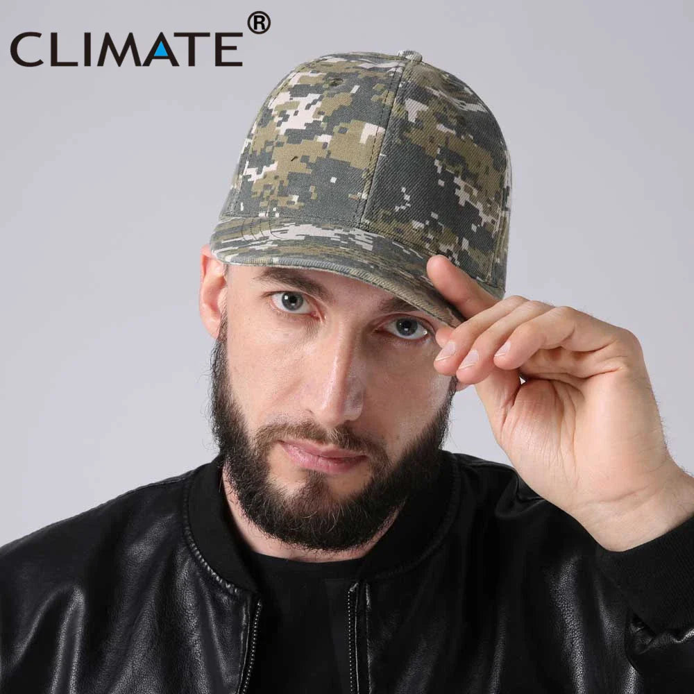 Femlion Men's Military Camo Baseball Cap Army Hunting Outdoor Sport Hat