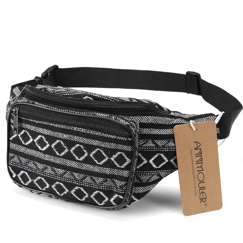 Femlion Bohemian Tribal Waist Pack Chest Bag in 6 Colors