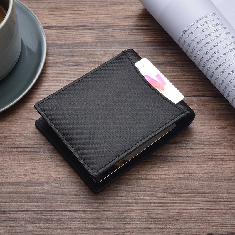 Femlion RFID Genuine Leather Men's Wallet with Money Clip and Card Holder