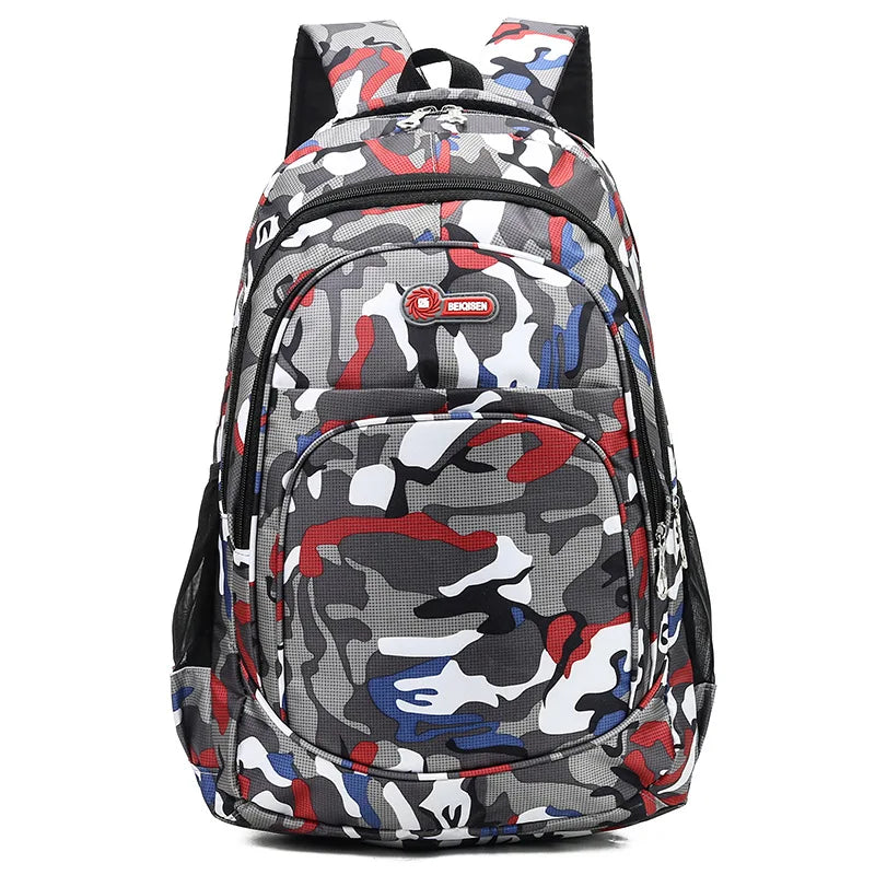 Femlion Camo Backpack for Cool Boys and Girls: Stylish Schoolbag for Teens