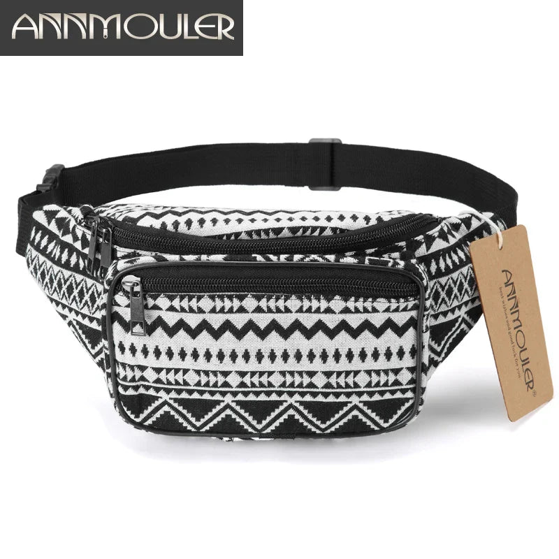 Femlion Bohemian Tribal Waist Pack Chest Bag in 6 Colors