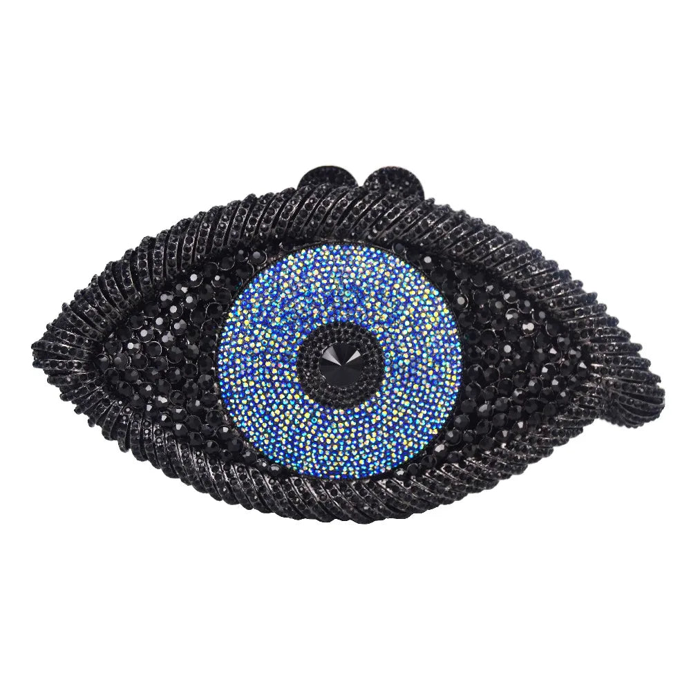 Femlion Evil Eye Crystal Purse Evening Bag Party Clutch Lady banquet