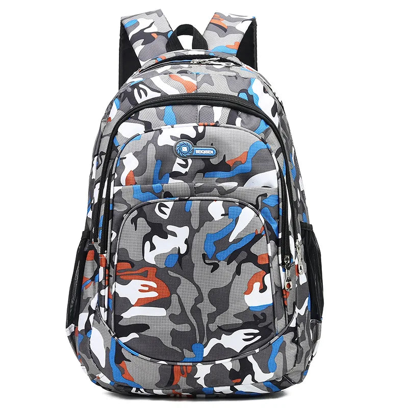 Femlion Camo Backpack for Cool Boys and Girls: Stylish Schoolbag for Teens