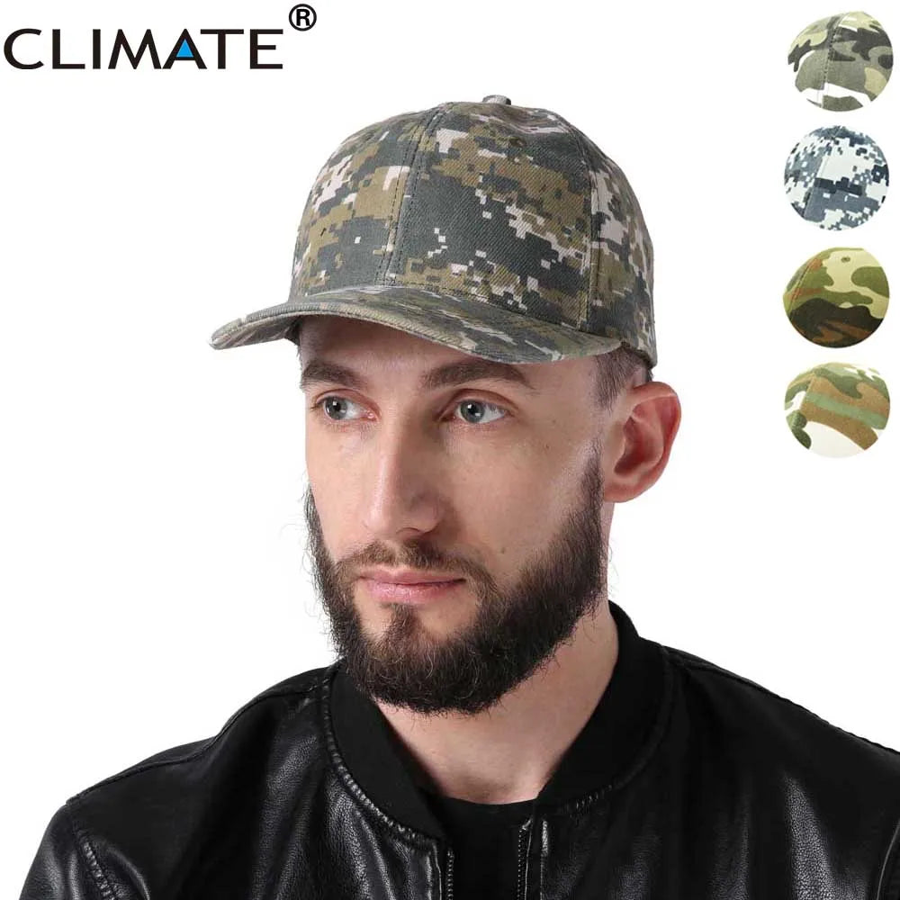 Femlion Men's Military Camo Baseball Cap Army Hunting Outdoor Sport Hat