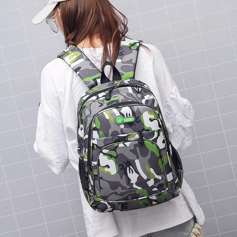 Femlion Camo Backpack for Cool Boys and Girls: Stylish Schoolbag for Teens