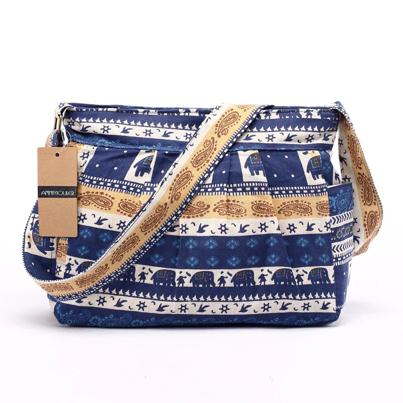 Femlion Tribal Elephant Print Shoulder Bag for Women