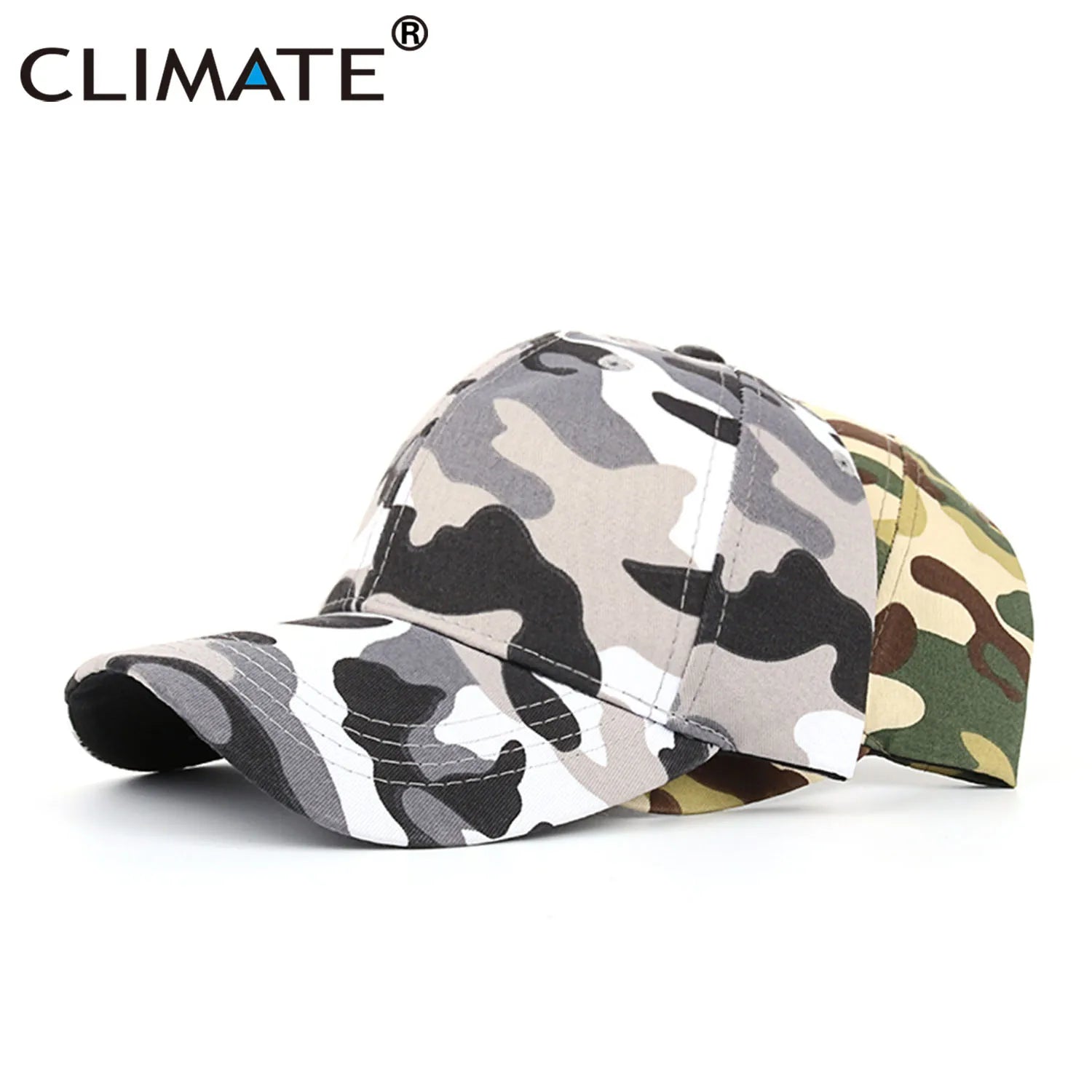 Femlion Camou Baseball Cap - Youth HipHop Hunting Hat for Men