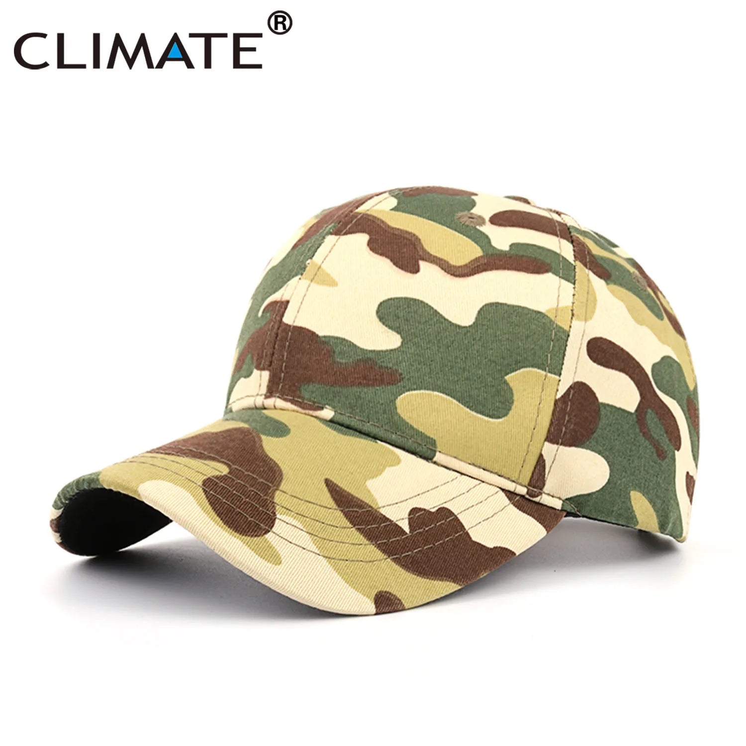 Femlion Camou Baseball Cap - Youth HipHop Hunting Hat for Men