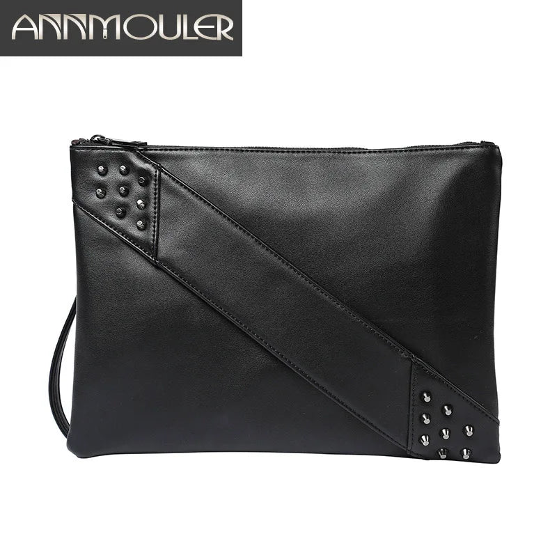 Femlion Punk Style Envelop Clutch Purse for Women